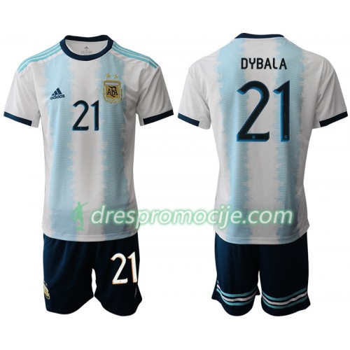 Argentina Dres DYBALA 21 Dječji Domaći Copa América 2019 Kratkih Rukava Argentina Dres DYBALA 21 Dječji Domaći Copa América 2019 Kratkih Rukava